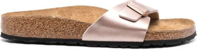 Birkenstock Madrid sandalen met logo-reliëf Roze