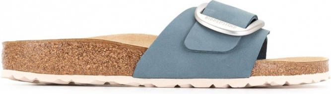 Birkenstock Madrid sandalen met gesp Blauw - Schoenen.nl