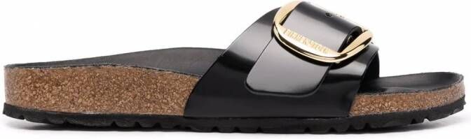 Birkenstock Madrid sandalen met gesp Zwart