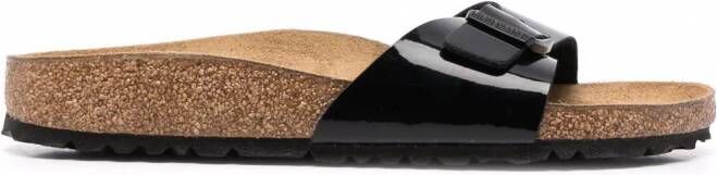 Birkenstock Madrid sandalen met gesp Zwart