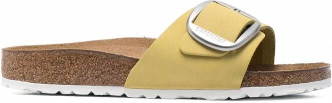 Birkenstock Madrid sandalen met oversized gesp Geel