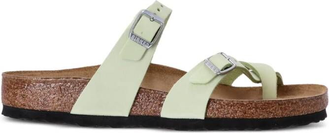 Birkenstock Mayari leren sandalen Groen