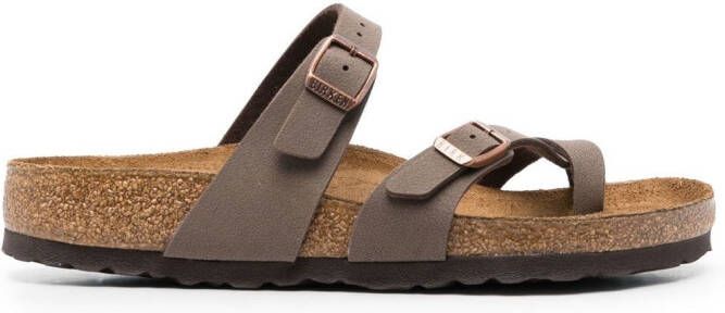 Birkenstock Mayari leren sandalen Bruin