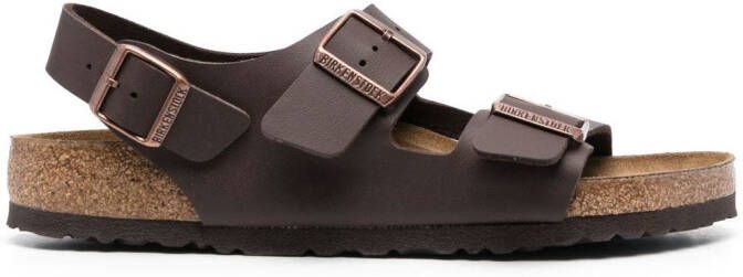 Birkenstock Milano slingback sandalen Bruin