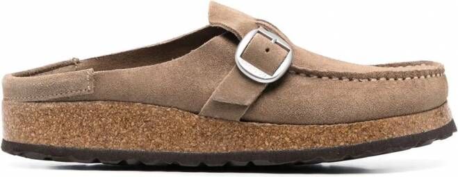 Birkenstock Muiltjes met gesp Beige