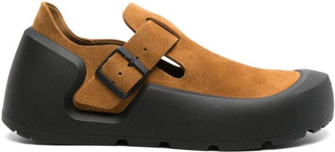 Birkenstock Reykjavik suède klompen Bruin