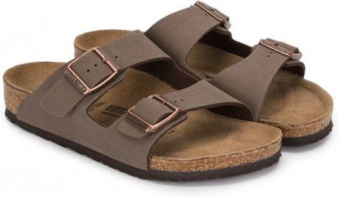 Birkenstock Kids Sandalen met dubbele band Bruin