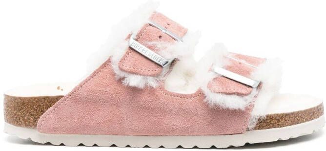 Birkenstock Lammy slippers Roze