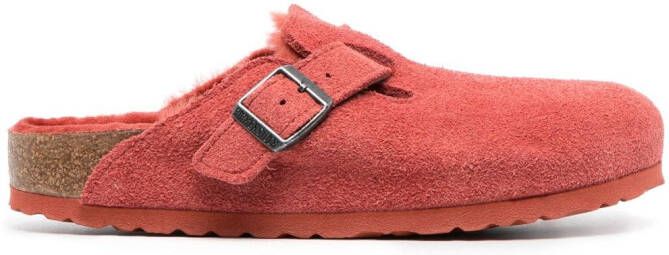 Birkenstock Sienna slippers met logo-reliëf Rood