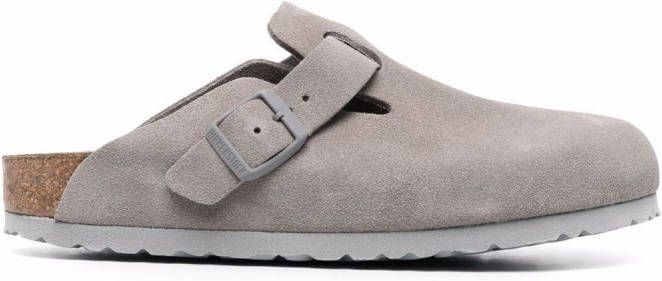 Birkenstock Suède sandalen Grijs