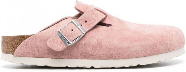 Birkenstock Suède klompen Roze