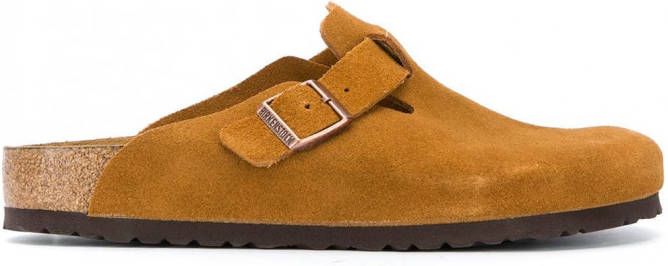 Birkenstock Suède slippers Bruin