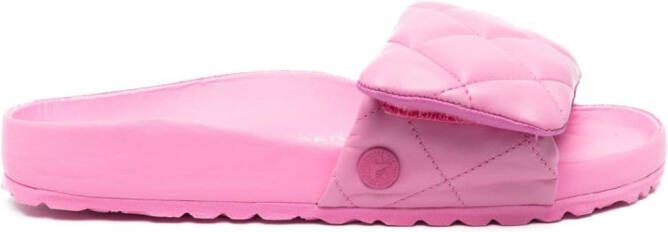 Birkenstock Sylt leren sandalen Roze