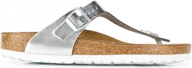 Birkenstock Teenslippers Zilver