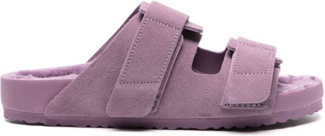 Birkenstock x Tekla Uji suède slippers Paars