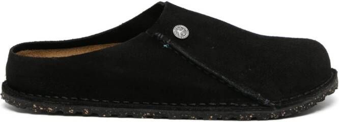 Birkenstock Zermatt Premium suède slippers Zwart