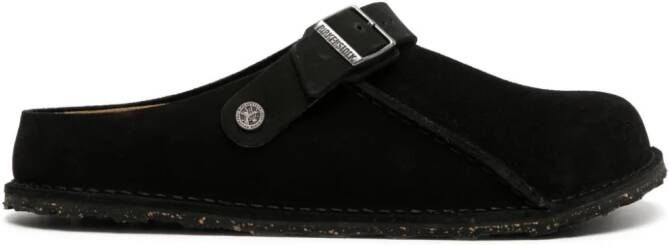 Birkenstock Zermatt Premium suède slippers Zwart