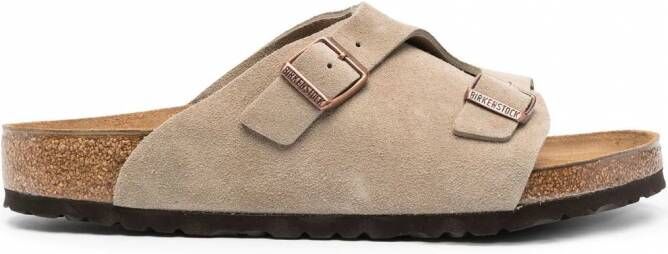 Birkenstock Zurich sandalen met gesp Beige