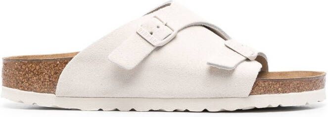 Birkenstock Zürich slip-on sandalen Wit