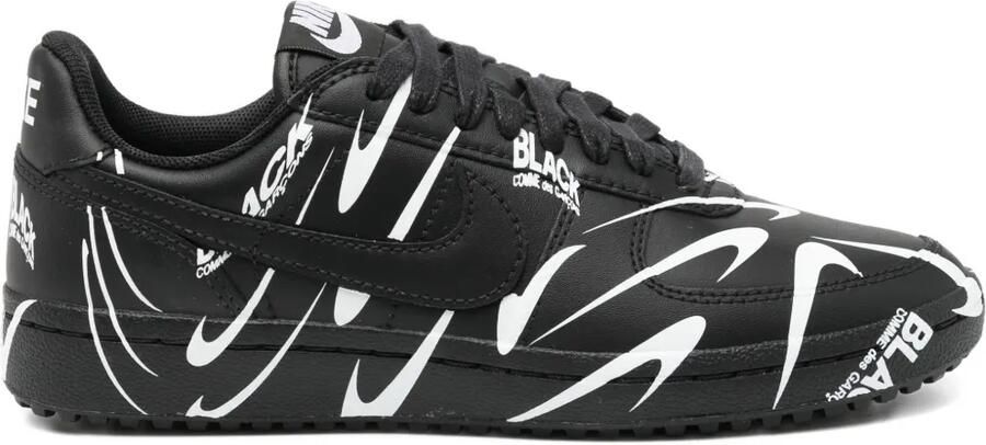 Black Comme Des Garçons x Nike Field General '82 low-top sneakers Zwart