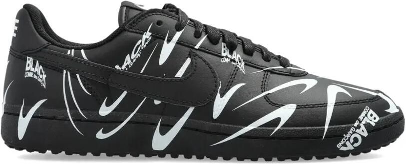 Black Comme Des Garçons x Nike Field General '82 sneakers Zwart