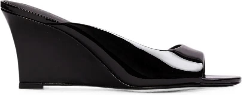 BLACK SUEDE STUDIO Arisha muiltjes met sleehak Zwart
