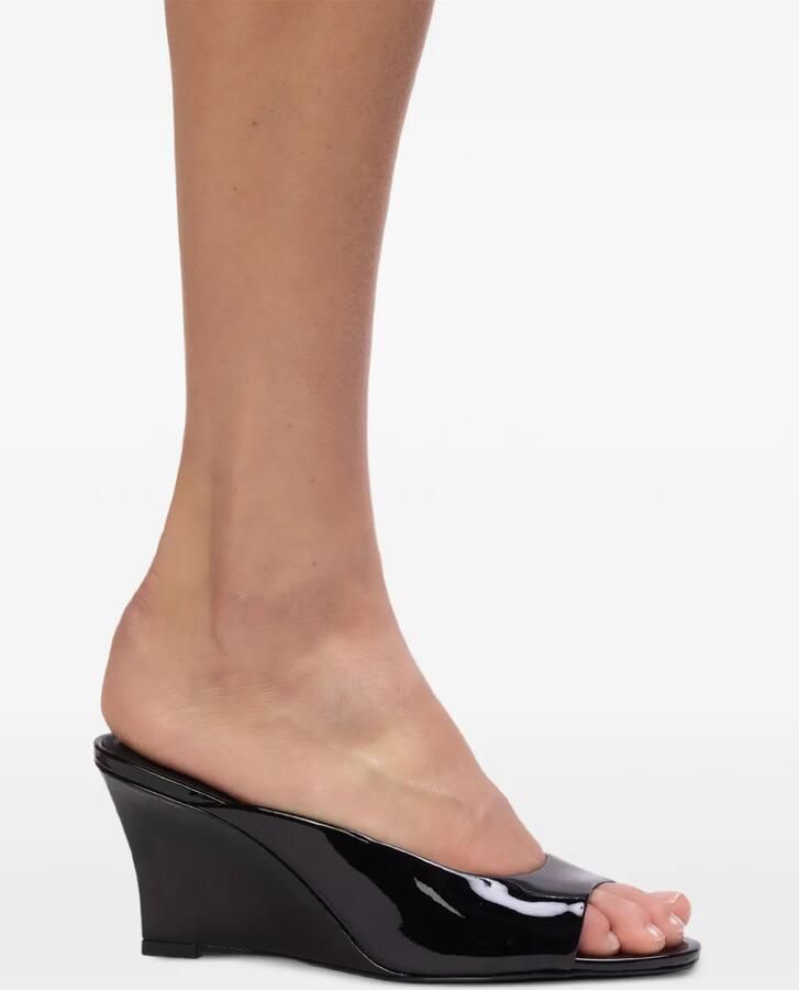 BLACK SUEDE STUDIO Arisha muiltjes met sleehak Zwart - Foto 2