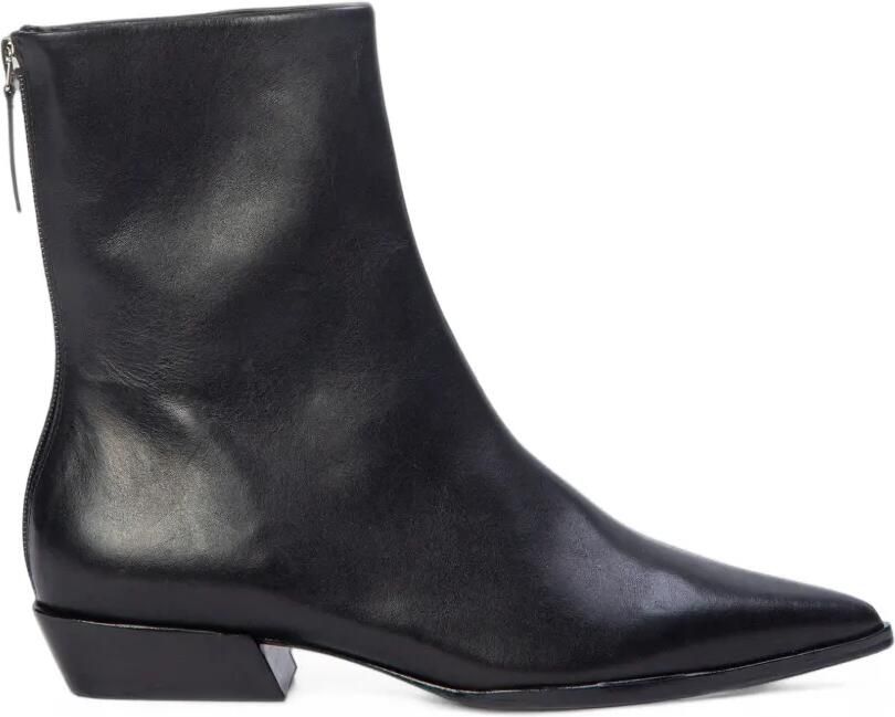 BLACK SUEDE STUDIO Esme pointed-toe ankle boots Zwart