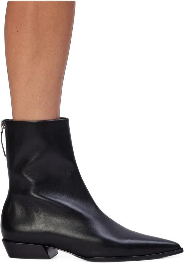 BLACK SUEDE STUDIO Esme pointed-toe ankle boots Zwart - Foto 3