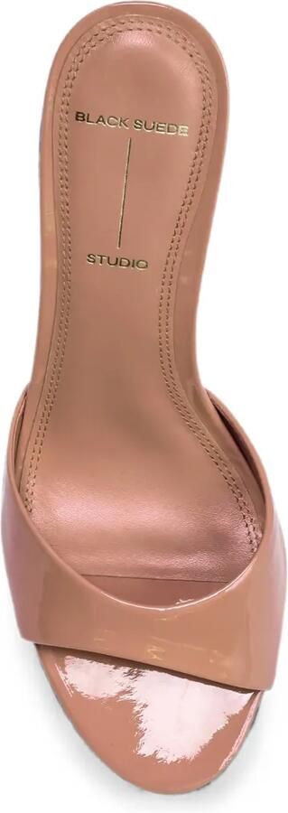 BLACK SUEDE STUDIO Freddie lakleren sandalen Beige - Foto 4