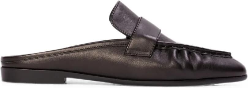BLACK SUEDE STUDIO Gabby leren muiltjes Zwart
