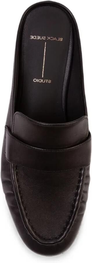 BLACK SUEDE STUDIO Gabby leren muiltjes Zwart - Foto 3