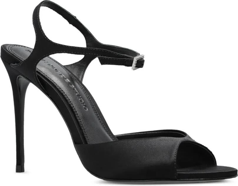 BLACK SUEDE STUDIO Geri satijnen sandalen Zwart - Foto 4