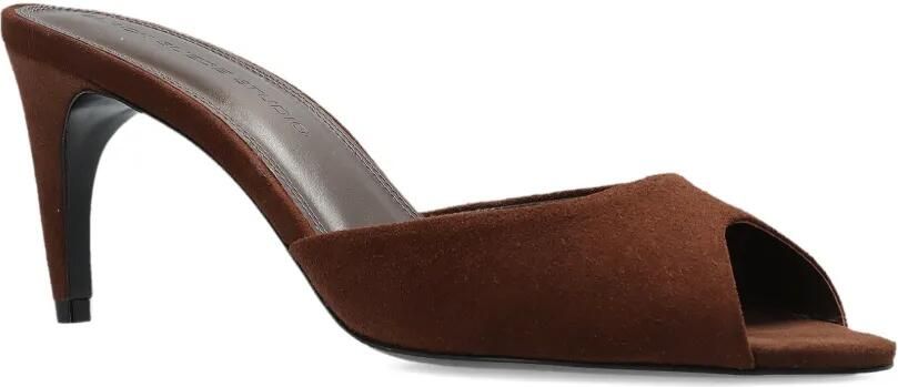 BLACK SUEDE STUDIO Jazz sandalen met gewelfde hak Bruin - Foto 4