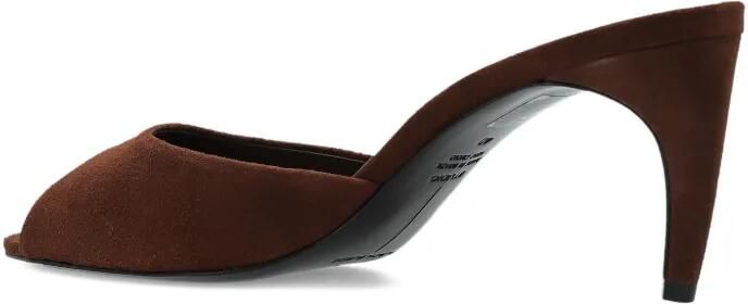 BLACK SUEDE STUDIO Jazz sandalen met gewelfde hak Bruin - Foto 5