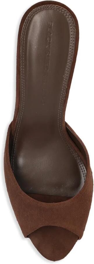 BLACK SUEDE STUDIO Jazz sandalen met gewelfde hak Bruin - Foto 3