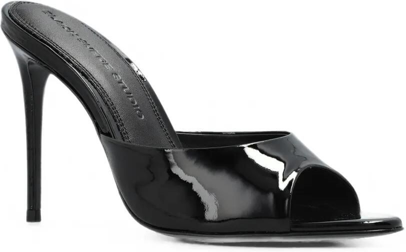 BLACK SUEDE STUDIO Jazz sandalen met lakafwerking Zwart - Foto 3