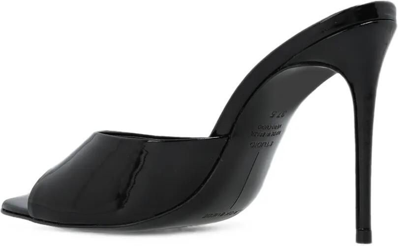 BLACK SUEDE STUDIO Jazz sandalen met lakafwerking Zwart - Foto 4
