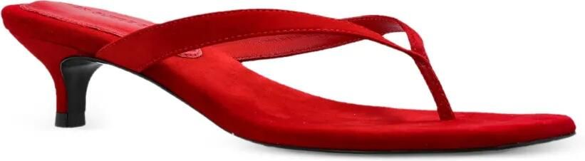 BLACK SUEDE STUDIO Kendal 35 sandalen met teenband en hak Rood - Foto 4