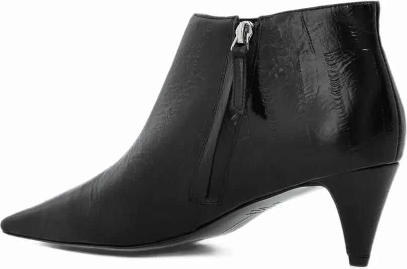 BLACK SUEDE STUDIO Kora leather ankle boots Zwart