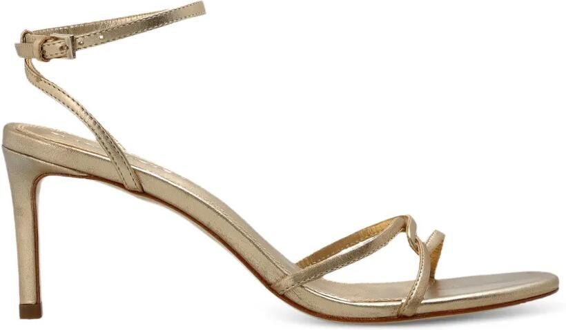 BLACK SUEDE STUDIO Miley leren sandalen met geknoopt detail Goud