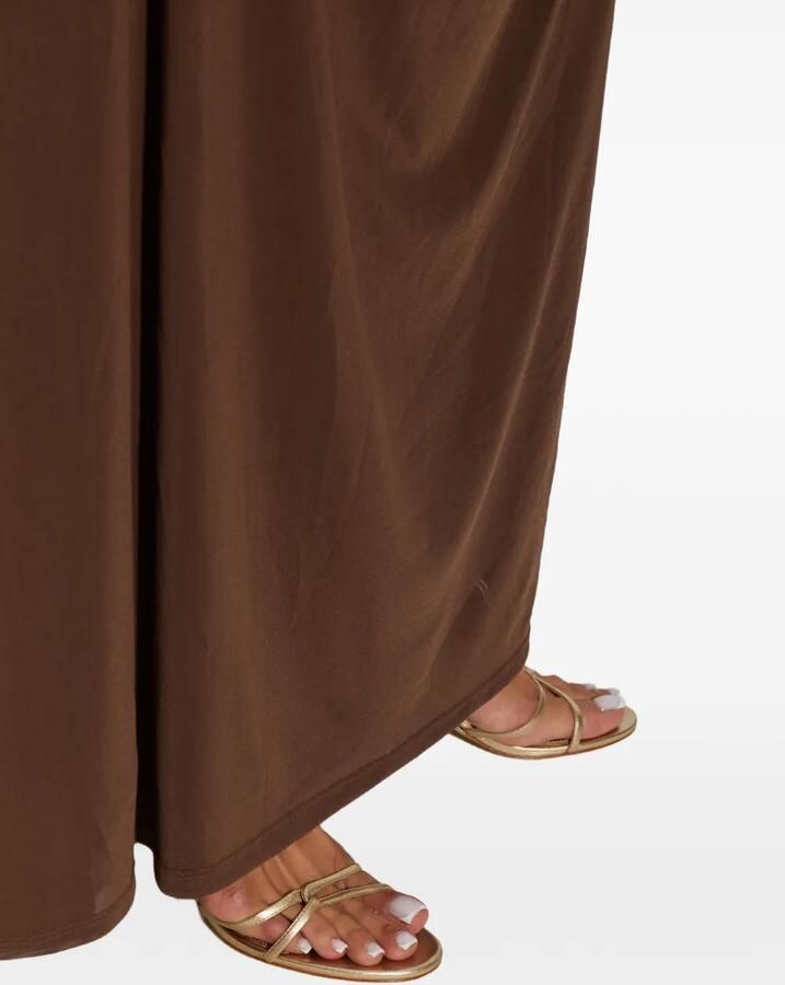 BLACK SUEDE STUDIO Miley leren sandalen met geknoopt detail Goud - Foto 2