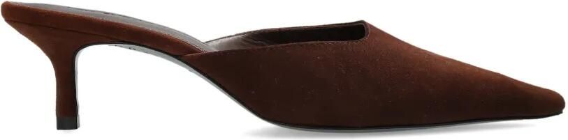 BLACK SUEDE STUDIO Riley suède muiltjes Bruin