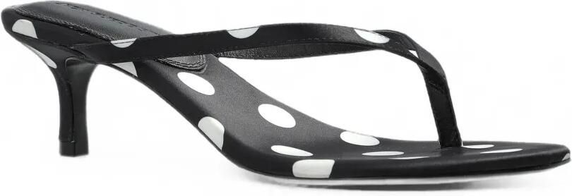 BLACK SUEDE STUDIO Tash satijnen sandalen met stippen Zwart - Foto 4