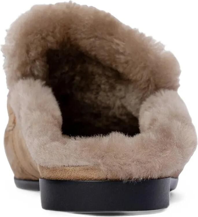 BLACK SUEDE STUDIO Theo suede flat mules Beige - Foto 2