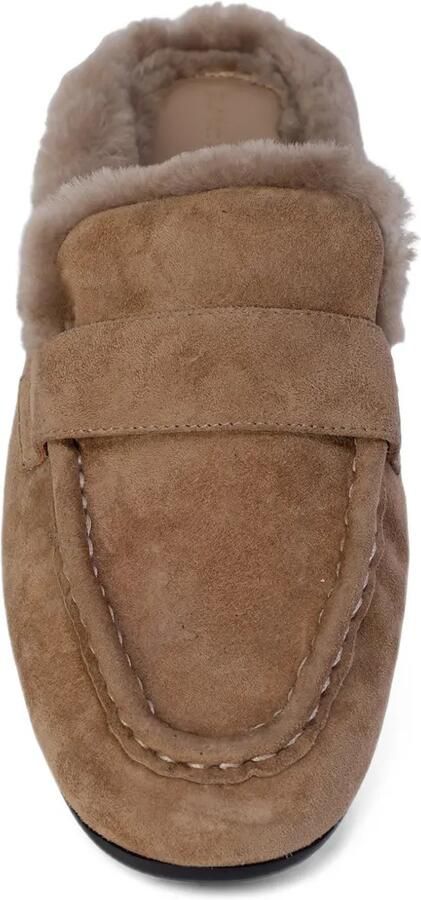 BLACK SUEDE STUDIO Theo suede flat mules Beige - Foto 3