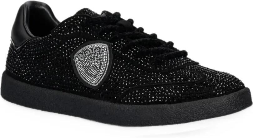 Blauer Aurora crystal-embellished logo-patch sneakers Zwart - Foto 2