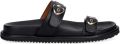 Blauer Bloom03 leren sandalen met gespsluiting Zwart - Zwart