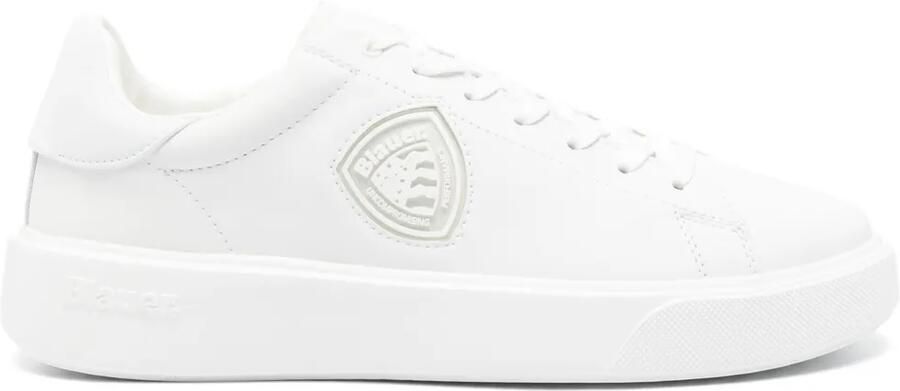 Blauer Buck07 Lea leren sneakers Wit