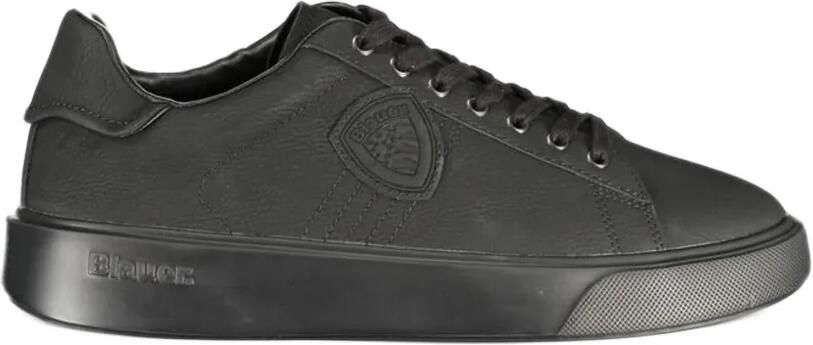 Blauer Buck13 NUB logo-patch sneakers Zwart